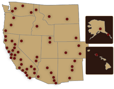 Map of locations of Secular Order of Discalced Carmelites (O.C.D.S.)