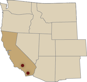 Map of locations of Sisters